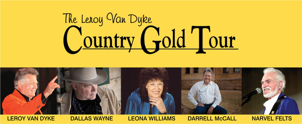 Country Gold with Leroy Van Dyke, Dallas Wayne, Leona Williams, Darrell McCall & Narvel Felts Info Page Header