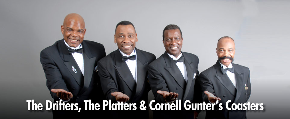 The Drifters, The Platters & Cornell Gunter's Coasters Info Page Header